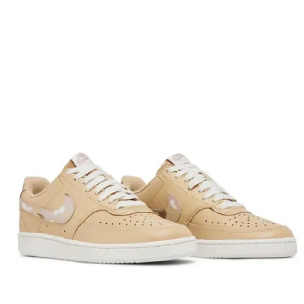 Nike Court Vision Low Womens 6.5‎ Sesame Camo